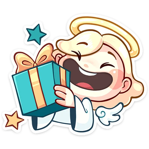 🙄 Стикер «Нимб и Рожки» для Telegram