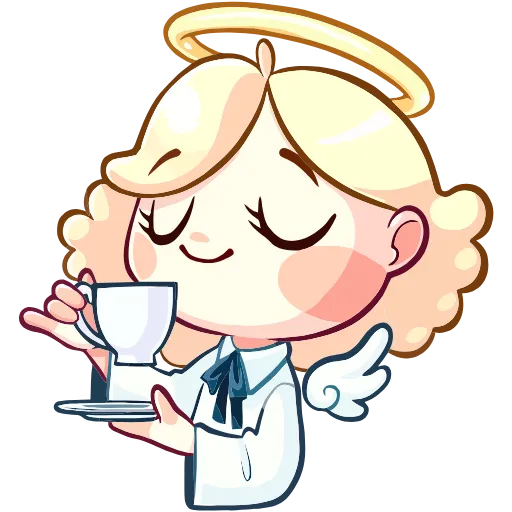 ☕ Эмодзи «Нимб и Рожки» для Telegram