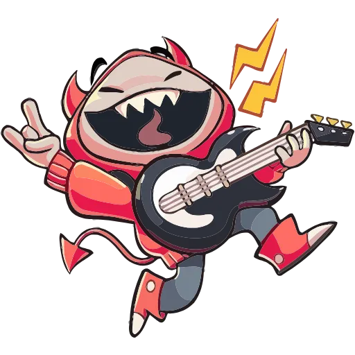 🎸 Эмодзи «Нимб и Рожки» для Telegram