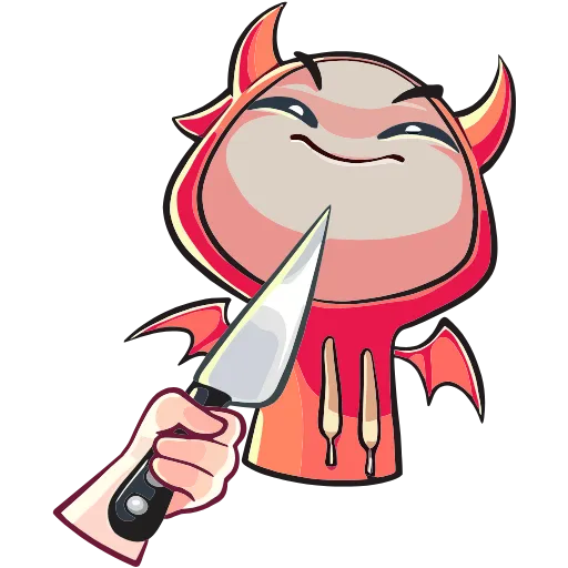 🔪 Эмодзи «Нимб и Рожки» для Telegram