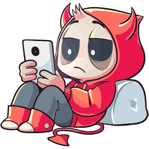 📱 Эмодзи «Нимб и Рожки» для Telegram