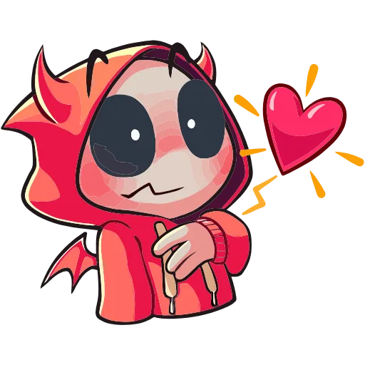 ❤️ Эмодзи «Нимб и Рожки» для Telegram
