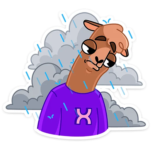 😭 Стикер «Альпака Халви» для Telegram