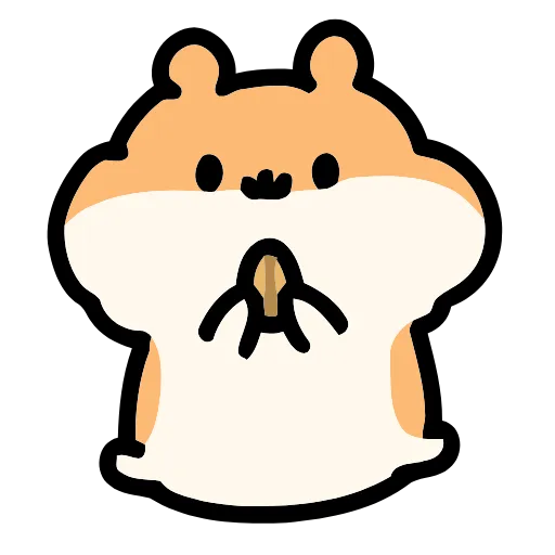 Стикер 4 Hamchan #cute