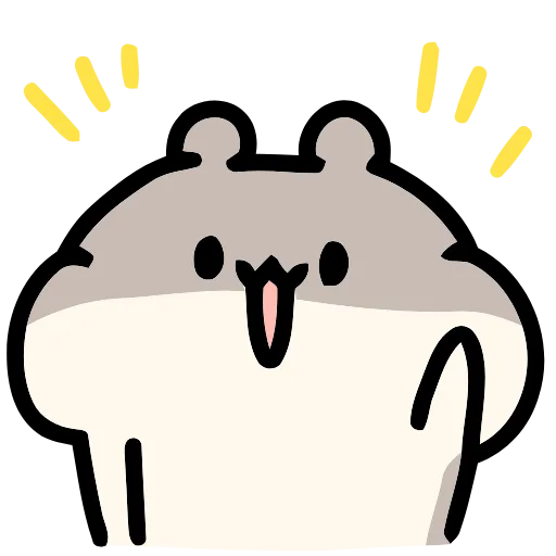 Стикер 16 Hamchan #cute