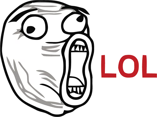 😂 Стикер «Troll Faces» для Telegram