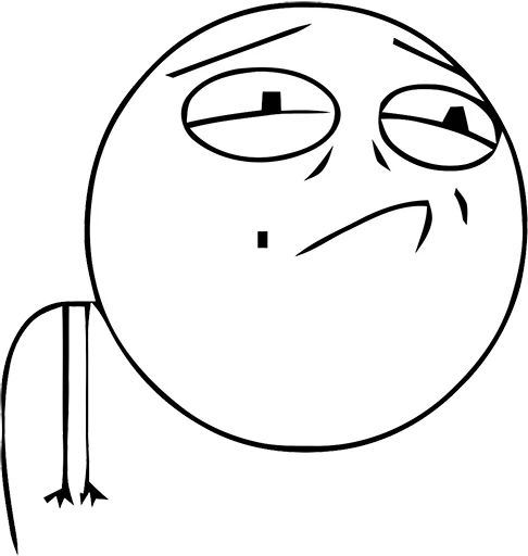 😞 Стикер «Troll Faces» для Telegram