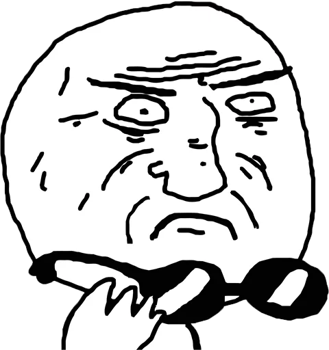 😳 Стикер «Troll Faces» для Telegram