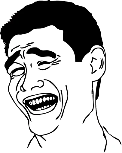 😂 Стикер «Troll Faces» для Telegram