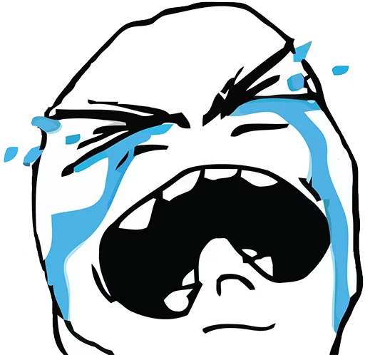 😭 Стикер «Troll Faces» для Telegram