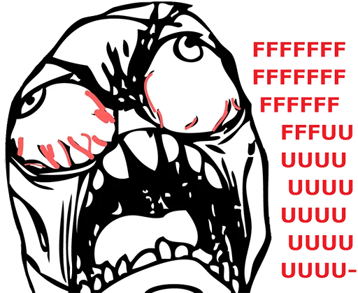 😡 Стикер «Troll Faces» для Telegram