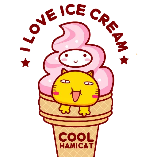 🍦 Стикер «Hamicat» для Telegram