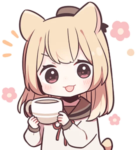 ☕️ Стикер «humstar-girl» для Telegram
