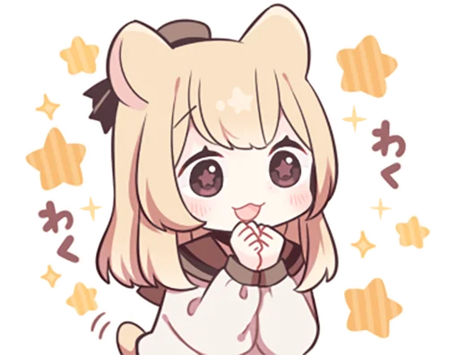 🤩 Стикер «humstar-girl» для Telegram