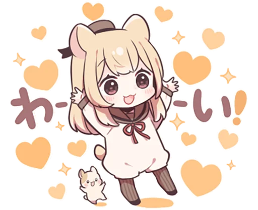 💛 Стикер «humstar-girl» для Telegram