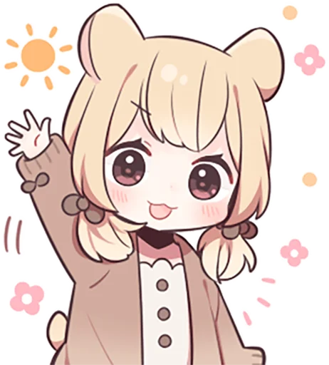 ⛅️ Стикер «humstar-girl» для Telegram
