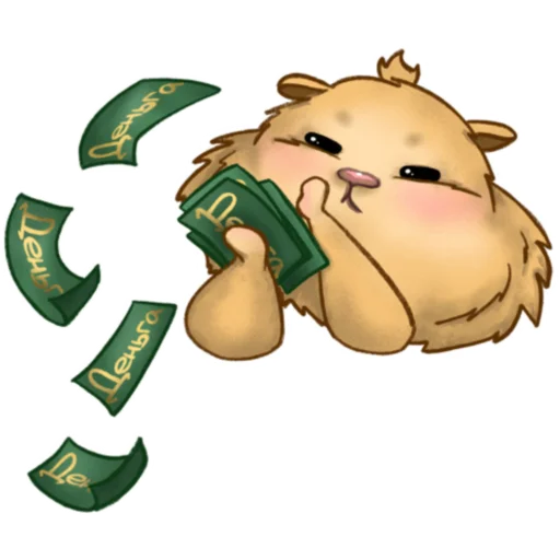 💸 Стикер «Хомяк Инвестор» для Telegram