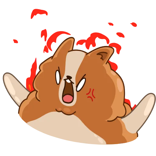 🤬 Стикер «Hamster Bernard» для Telegram