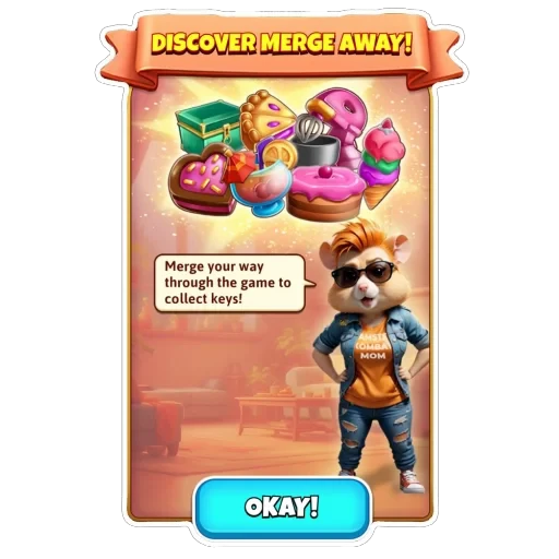 👖 Стикер «Hamster Kombat» для Telegram