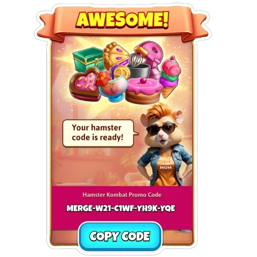🪧 Стикер «Hamster Kombat» для Telegram