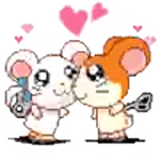 👩‍❤️‍👨 Эмодзи «Hamtaro Emoji» для Telegram