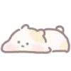 Стикер 12 😔 Hamu emoji - смайлики с хомячком