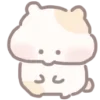 Стикер 5 😔 Hamu emoji - смайлики с хомячком