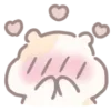 Стикер 2 😔 Hamu emoji - смайлики с хомячком