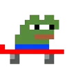Стикер 13 🤼‍♀️ Pixel pepe