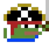 Стикер 5 🤼‍♀️ Pixel pepe
