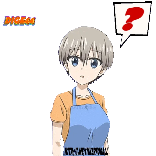 ❓ Стикер «HANA UZAKI CHAN WTHO» для Telegram