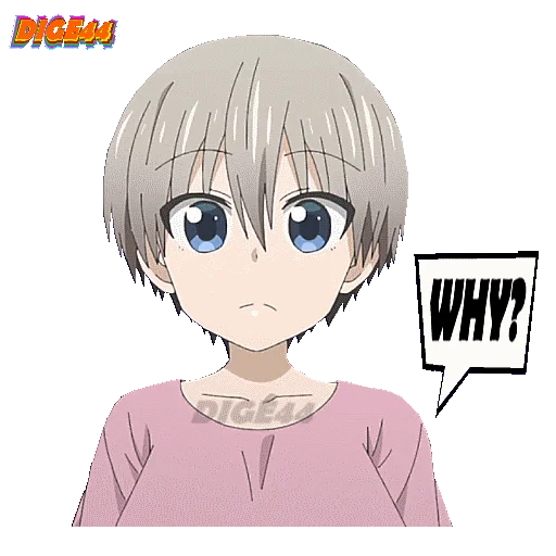 ❔ Стикер «HANA UZAKI CHAN WTHO» для Telegram