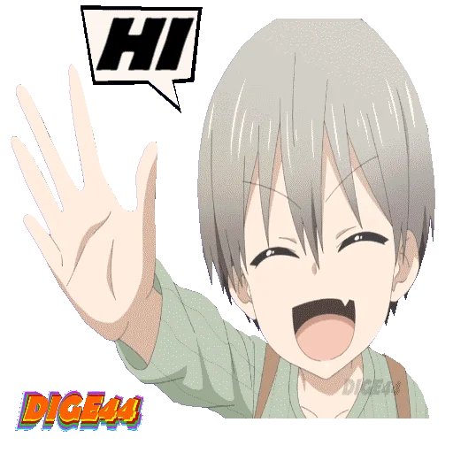 👋 Стикер «HANA UZAKI CHAN WTHO» для Telegram
