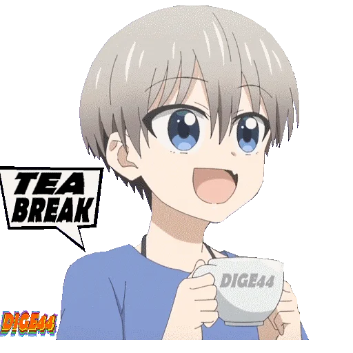 🍵 Стикер «HANA UZAKI CHAN WTHO» для Telegram
