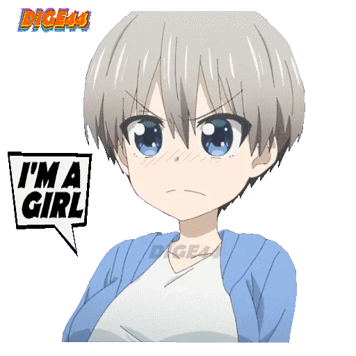 🙎‍♀️ Стикер «HANA UZAKI CHAN WTHO» для Telegram