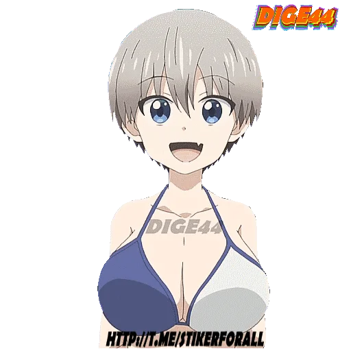 😄 Стикер «HANA UZAKI CHAN WTHO» для Telegram