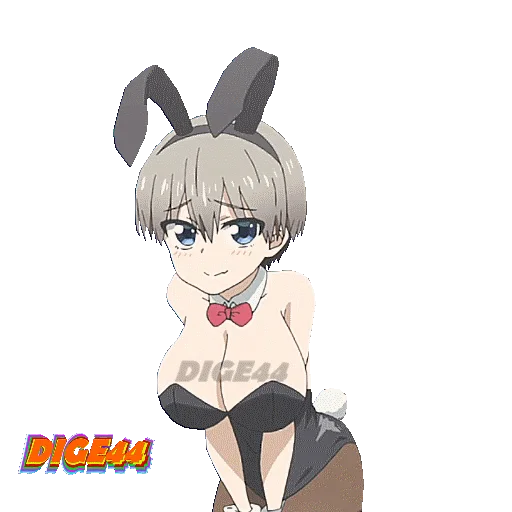 🐰 Стикер «HANA UZAKI CHAN WTHO» для Telegram