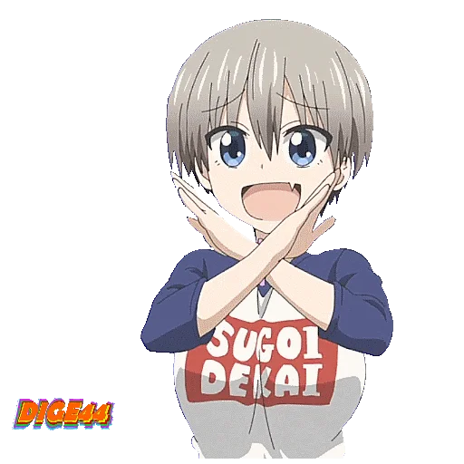 🙅‍♀️ Стикер «HANA UZAKI CHAN WTHO» для Telegram