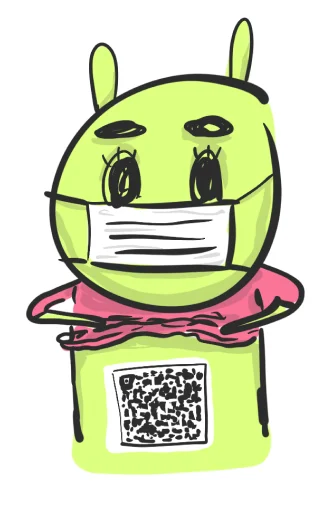 😷 Стикер «hand bunny» для Telegram