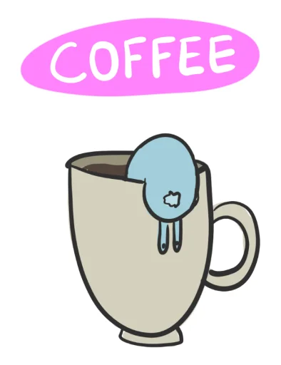 ☕️ Стикер «hand bunny» для Telegram
