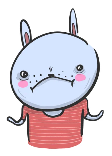 🤷‍♀️ Стикер «hand bunny» для Telegram