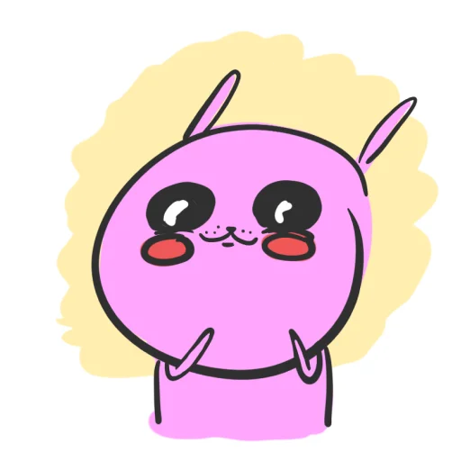 😊 Стикер «hand bunny» для Telegram