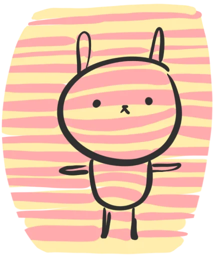 😳 Стикер «hand bunny» для Telegram
