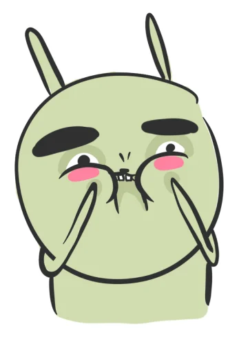 😳 Стикер «hand bunny» для Telegram