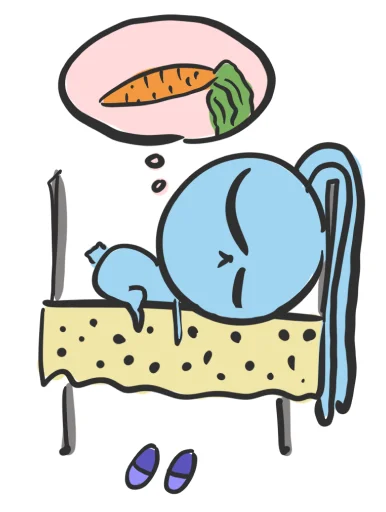 😴 Стикер «hand bunny» для Telegram