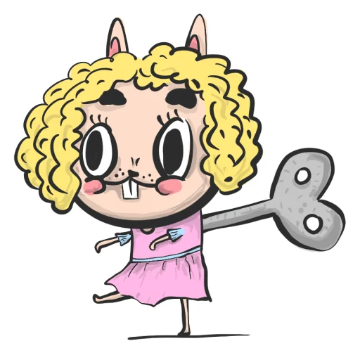 😜 Стикер «hand bunny» для Telegram