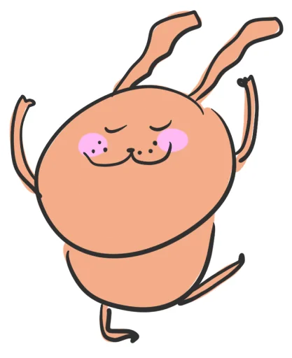 🥳 Стикер «hand bunny» для Telegram