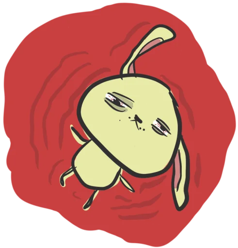 🤒 Стикер «hand bunny» для Telegram
