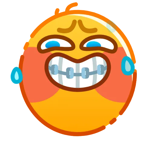 😬 Стикер «Hand Drawn Emoji» для Telegram