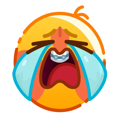 😭 Стикер «Hand Drawn Emoji» для Telegram